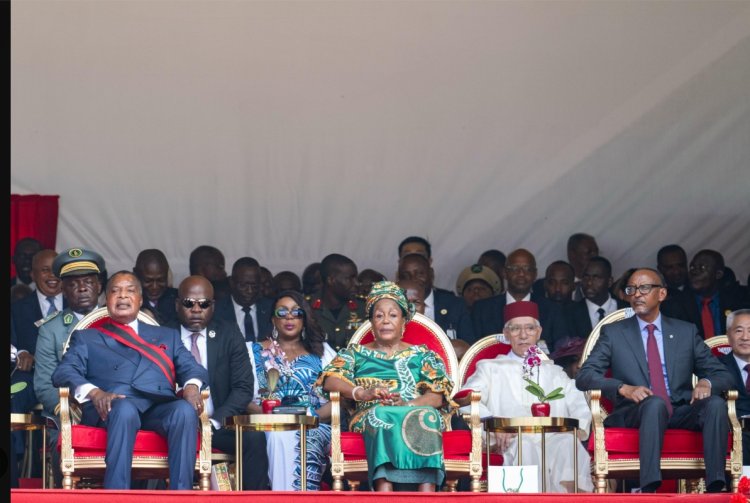 Kagame attends Denis Nguesso's swearing in as Republic of Congo president